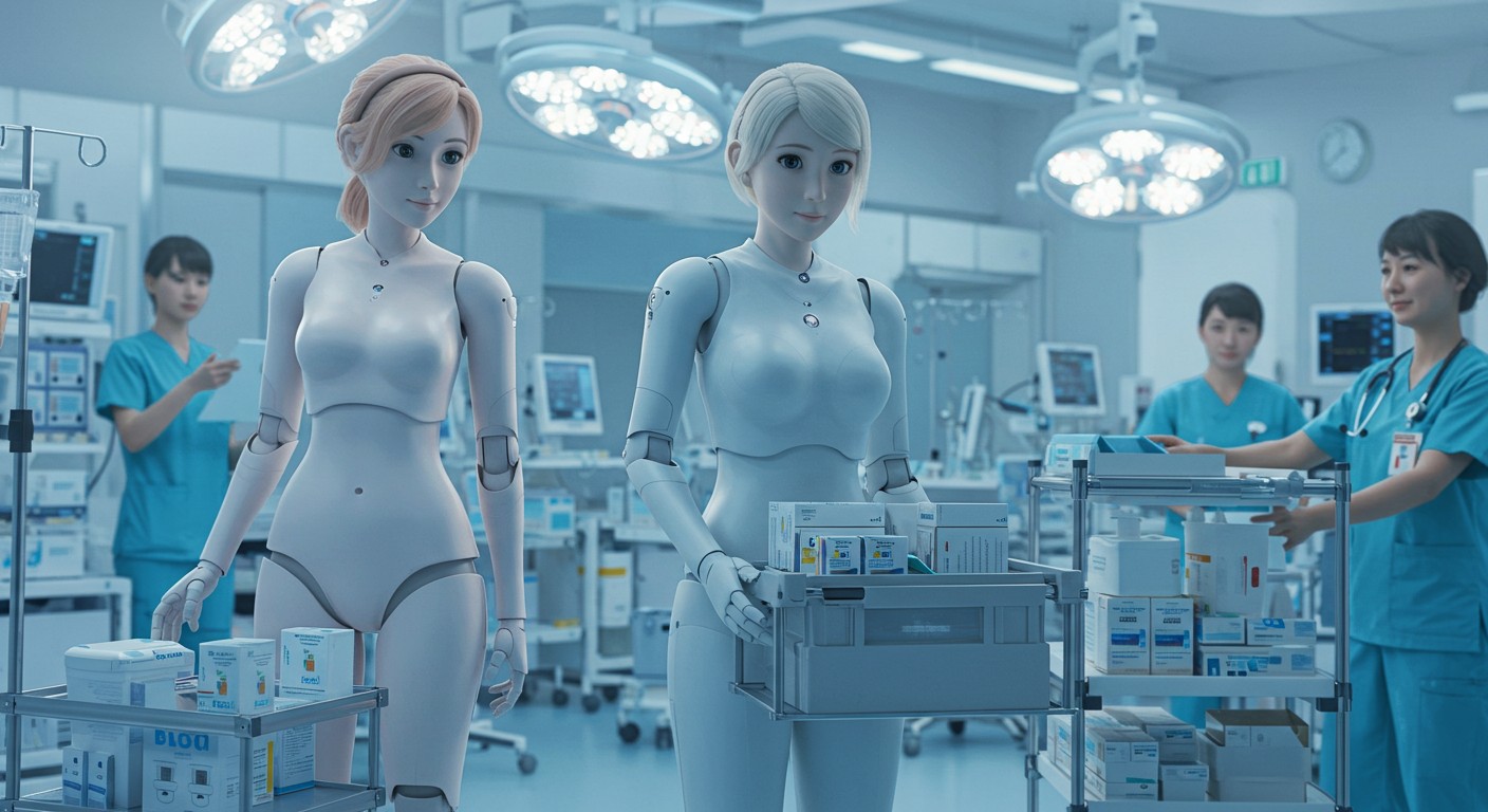 Hospital humanoid robots