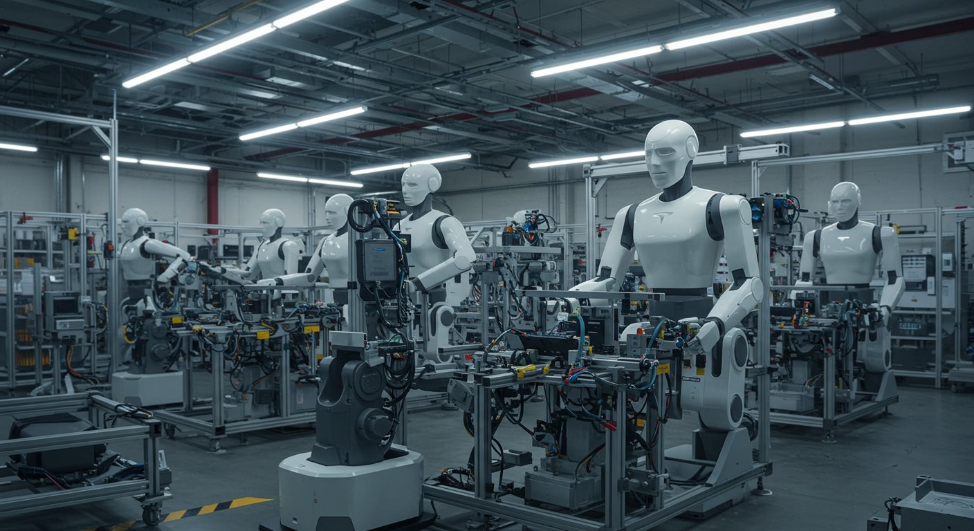 Tesla Optimus humanoid robots